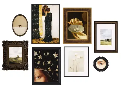 Set of Classical Pictures 002 3D model