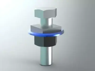 Force Spring Free 3D model