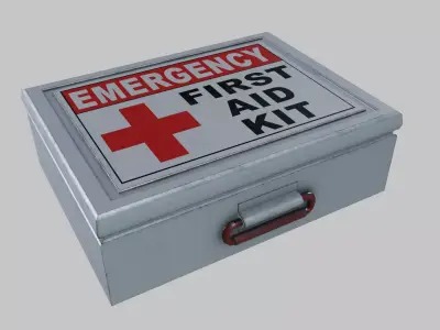 First Aid Box Low-poly 3D model
