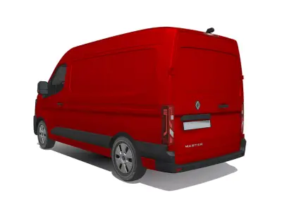 Renault Master 2024 High-Quality Commercial Van 3D model