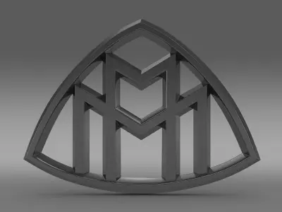 maybach logo 3D model from CGTrader
