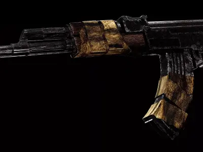 AK-47 3D model shop