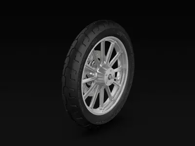 Motorcycle Wheel 3D model