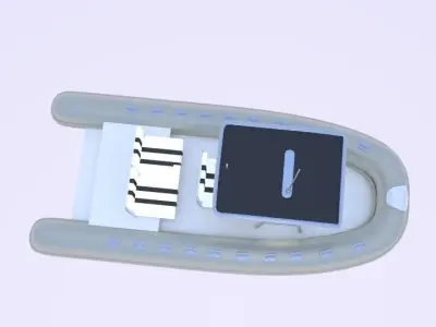  Inflatable Boat  3D model