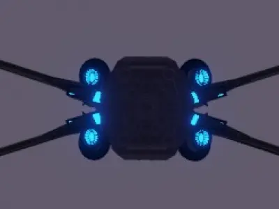 Nave Espacial Star War 3D model