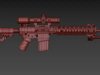 Larue PredatOBR  3D model