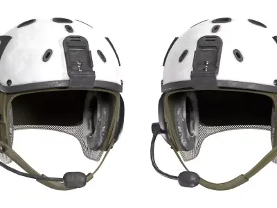 SCIFI Game Ready XOF Special Forces Helmet Low-poly 3D model