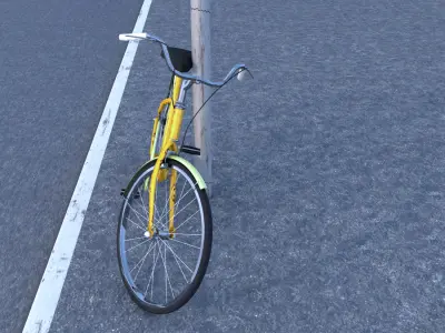 Bycicle old style 3D model