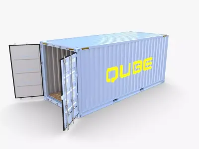 20ft Shipping Container Qube v 3D model