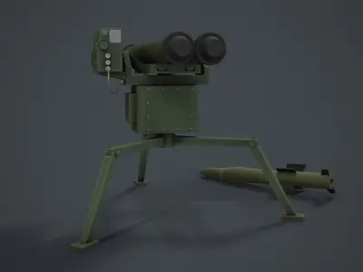 ATGM Shershen D Low-poly 3D model