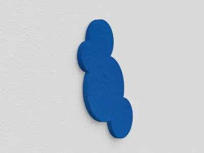 Cloudy Acustic Panel Free 3D model