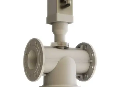 LGP Gas Train Industrial Safety Valve - Low poly - Subdivided Low-poly 3D model