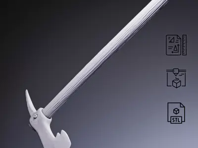 Pirate Boarding Axe RoZ 3D print model