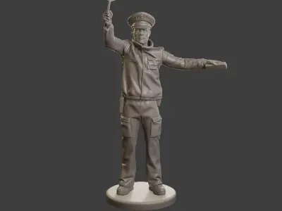 Male Slovac Traffic Police STP 002 3D print model