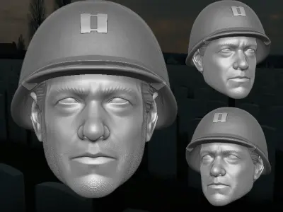 Captain Miller Fan Art 3D Printable files 3D print model purchase