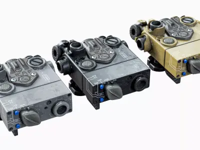 Laser sight DBAL-A2 Low-poly 3D model