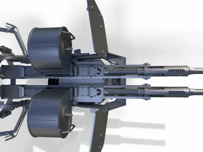 Oerlikon Cannon 3D model