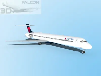Falcon3D MD-80 Delta 2 3D model