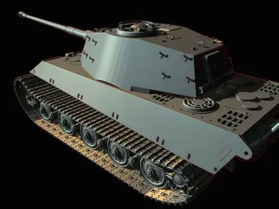 King Tiger 2 tanks 3D print model