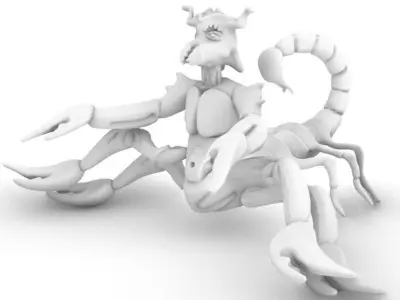 Scorpiona toy scorpion with claws Free 3D model