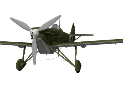 Dewoitine D510 3D model buy