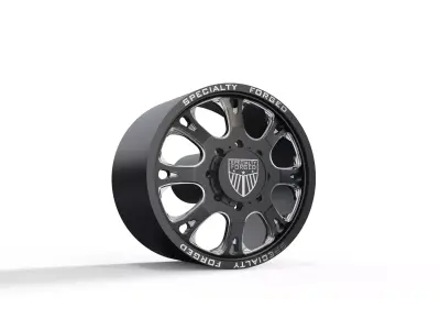 FRONT SPECIALITY FORGED D002  WHEEL 3D MODEL 3D model