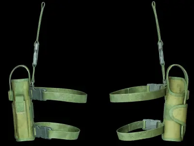 Tactical Holster Low-poly 3D model