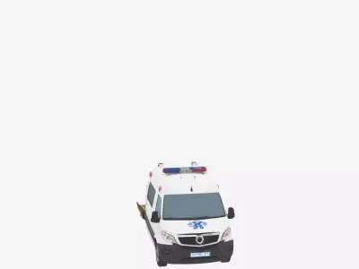 3D Model of Wheelchair Accessible Medical Van Lift Platform 3D model