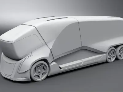 Concept electric truck scale model  3D print model