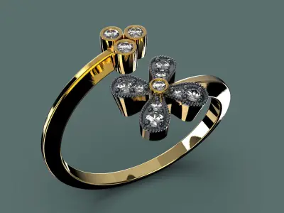 Vintage HLX Ring 3D print model