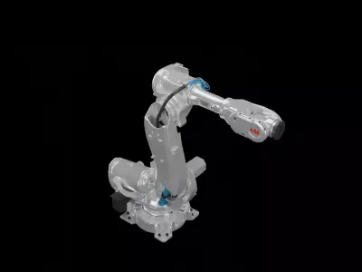 ABB IRB 6640 Industrial Robotic Arm 3D model