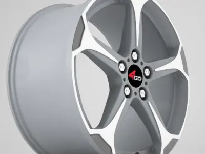 4go wheel rims 3D model from CGTrader