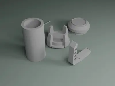 Flashbang grenade Free 3D print model