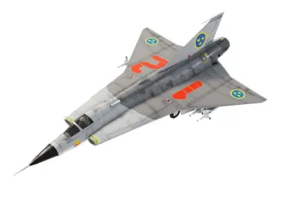 Cold War military aircraft set - 8 models 3D Model Pack