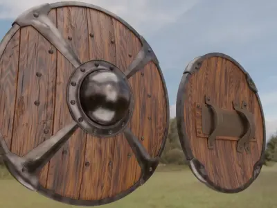 Round Shield 3D model