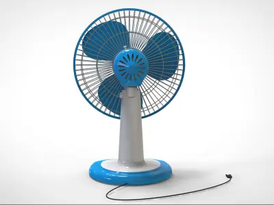 Table Fan Low-poly 3D model get