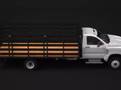 International CV 2020 Stake Bed 3D model