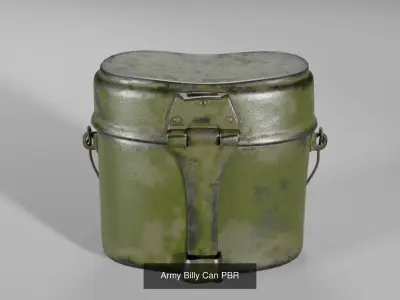Mess kit for Army 3D Model Collection