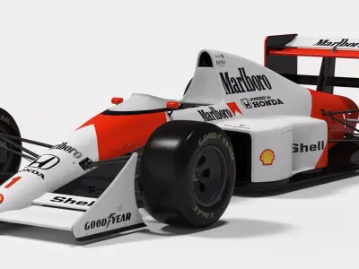 McLaren MP4 Ayrton Senna  3D model