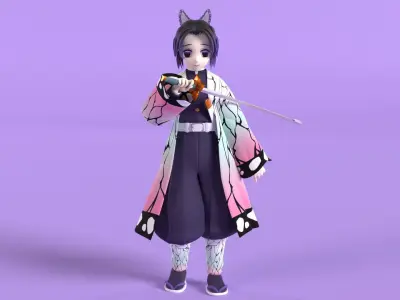 Shinobu Kocho - Demon Slayer 3D model