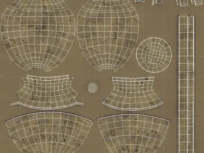 Amphora greek vase 3D model