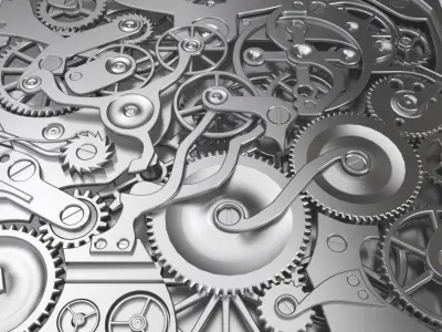 Old Mechanism Low-poly 3D model