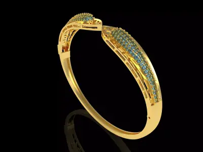 Art Deco Bracelet 31 3D print model