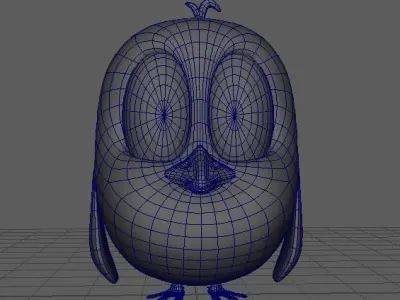 Cartoon Penguin Character 3d Model Low-poly 3D model