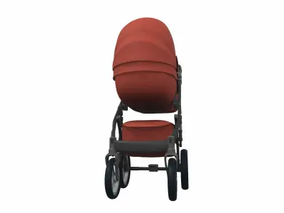 Baby stroller 03 3D model