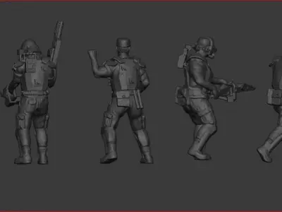 USCM Colonial Marines 3D print model