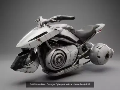 Sci-Fi Post-Apocalyptic Vehicles Mega Pack - 9 Game-Ready PBR