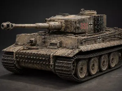 Tiger Tank Free 3D model purchase