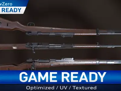 karabiner 98k Low-poly 3D model buy