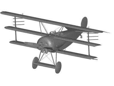 Fokker DR1 3D model purchase